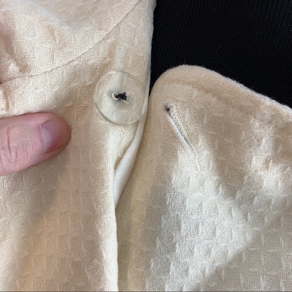 Milly Of New York Textured Lambswool Double Breasted Trench Coat Size 4 - Picture 7 of 12